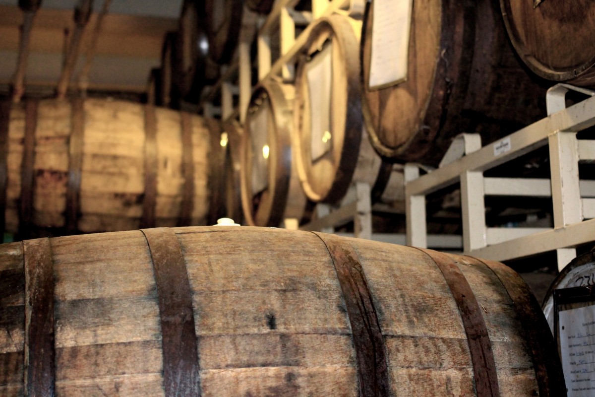 Barrels of whisky