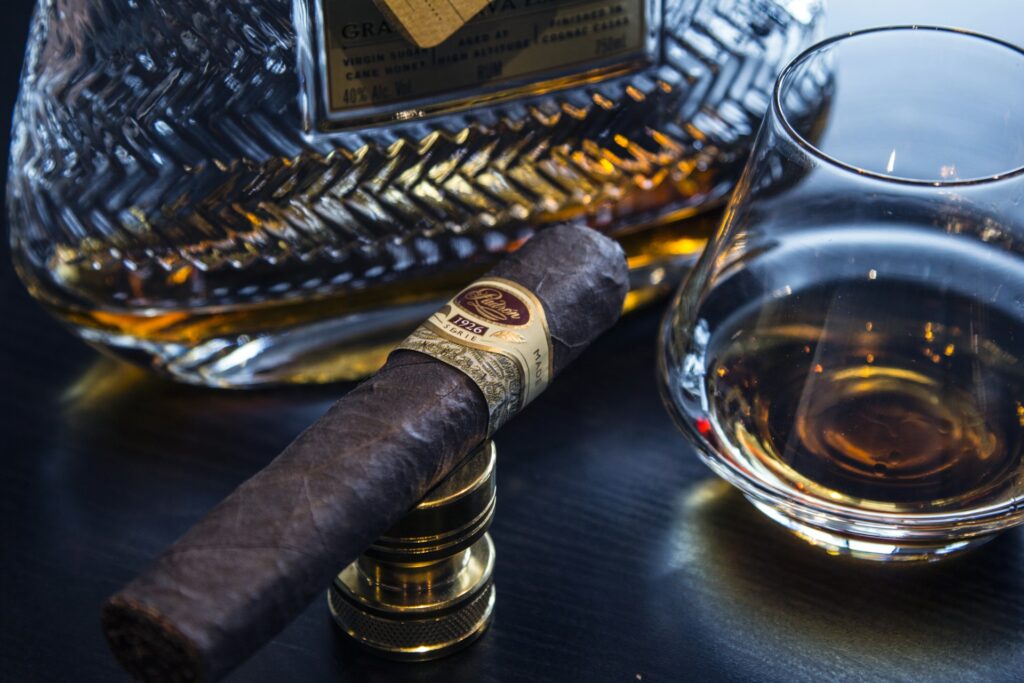 Padron cigar and rum