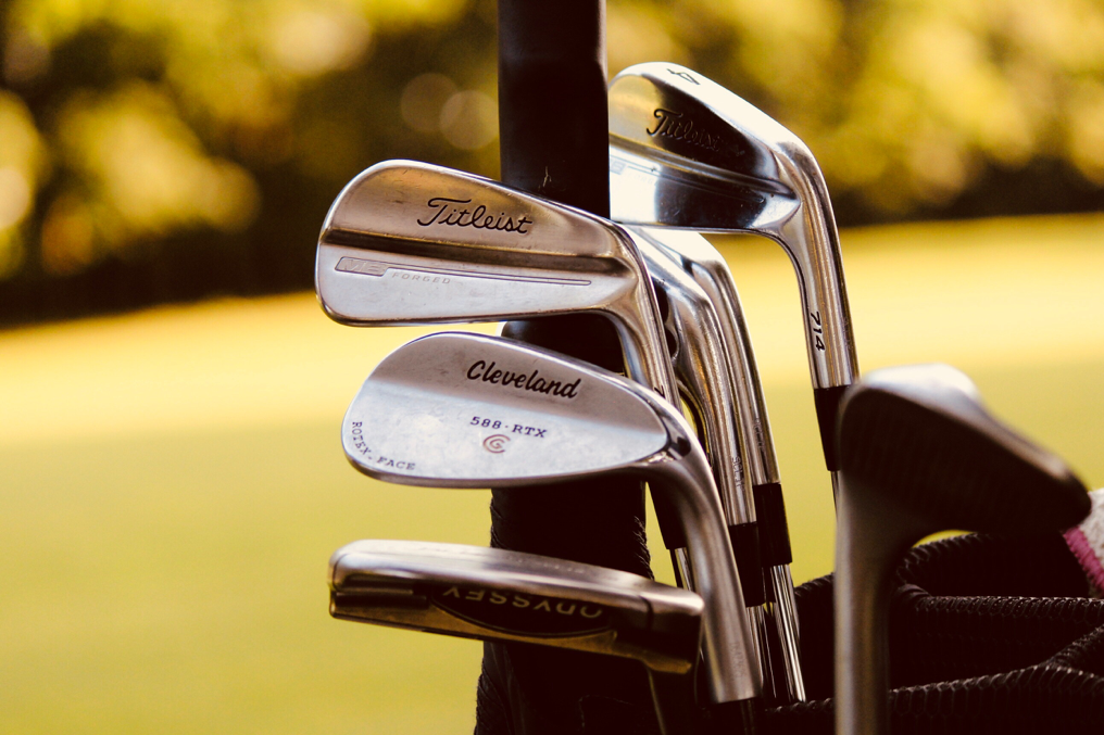Golf clubs in bag