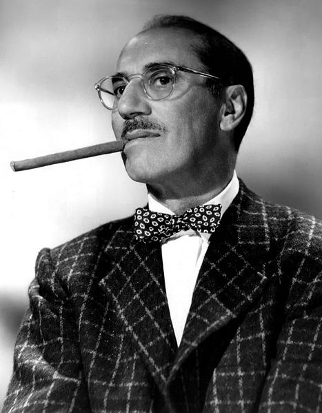 groucho marx smoking a cigar