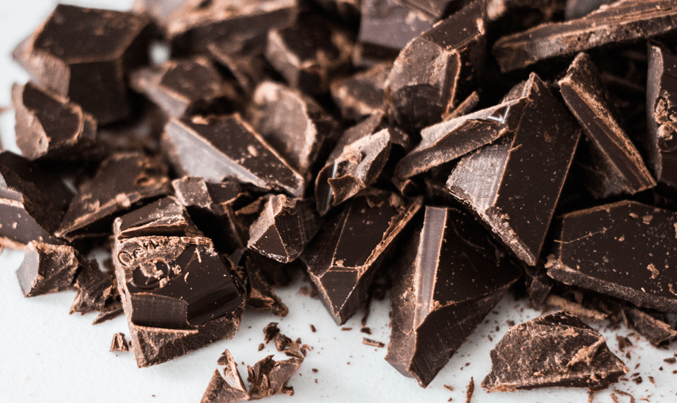Pieces of chocolate