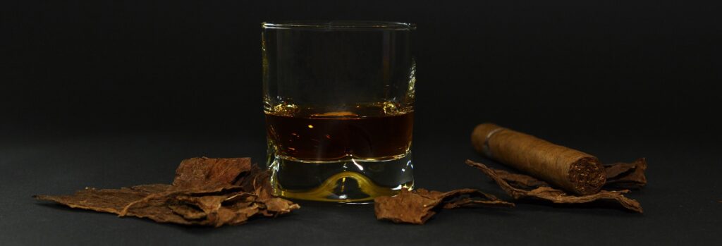 : A cigar with a small-barrel Bourbon at Havana House