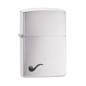 Zippo Brushed Chrome Soft Flame Pipe Lighter