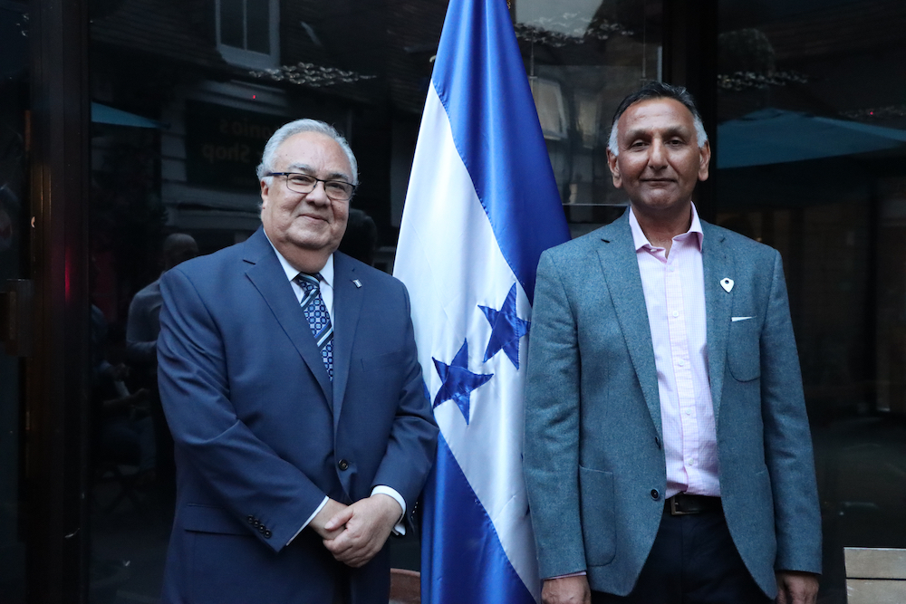  Ambassador of Honduras, H.E. Iván Romero Martínez and Paresh Patel
