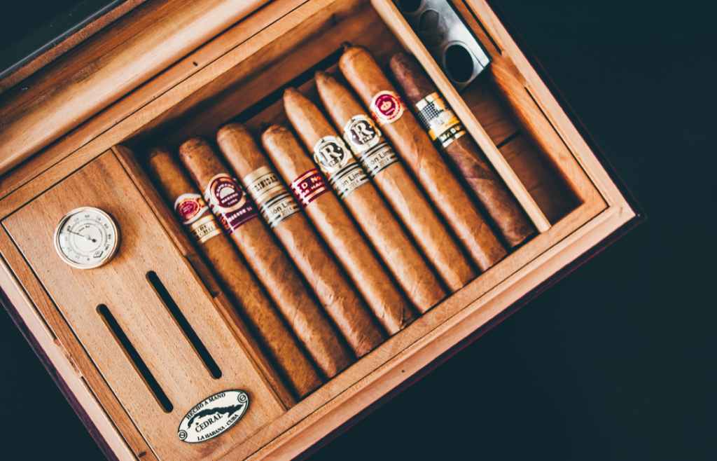 Cigars in a humidor