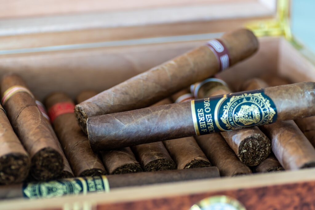 cigars in a humidor