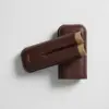 Bosquet Paris Palissander Dark Brown Grained Calf Leather Cigar Case - 2 Cigars