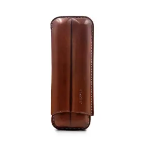 Jemar Purera Vaquetilla Brown Cigar Case - 2 Toro
