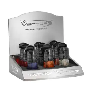 Vector Huracan Single Jet Flame Cigar Lighter - Package Tray of 12