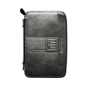 Project Carbon Midnight Black Leather Travel Case - 5 Cigars