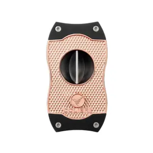 Colibri Diamond V Cut Cigar Cutter - Rose/Black