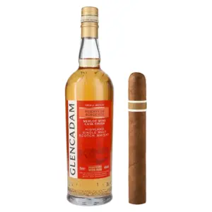 Glencadam Merlot Wine Cask Finish Highland Single Malt Scotch Whisky (70cl / 46%) with RoMa Craft Aquitaine Anthropology Cigar Pairing