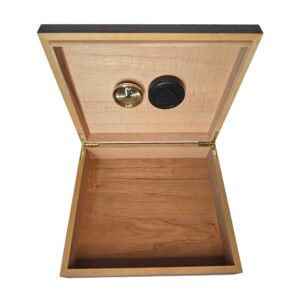 Walnut Humidor for 25 Cigars - Textured Grain Finish